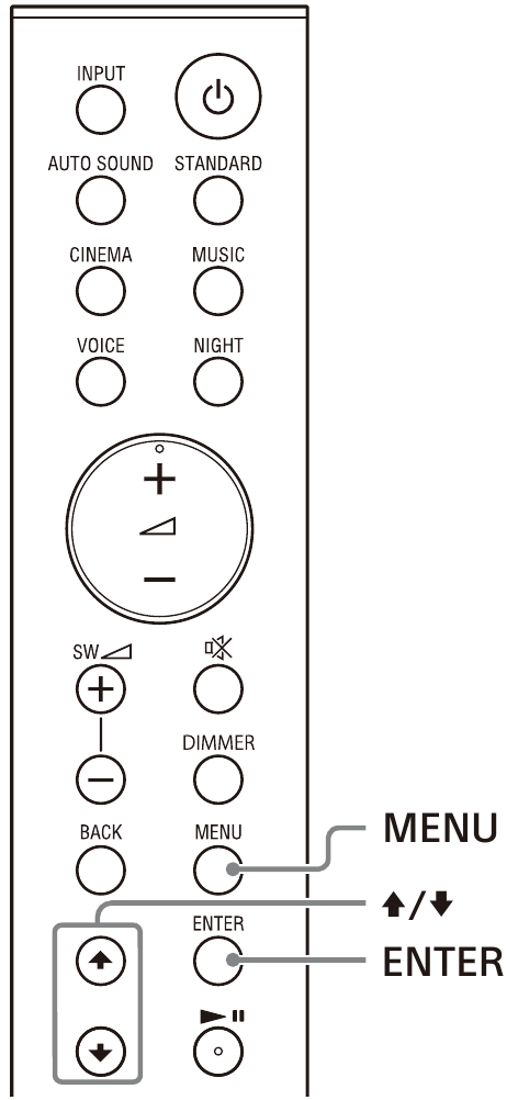 Sony - HT-S20R - Checking the Current Sound Settings Checking the Current Sound Settings