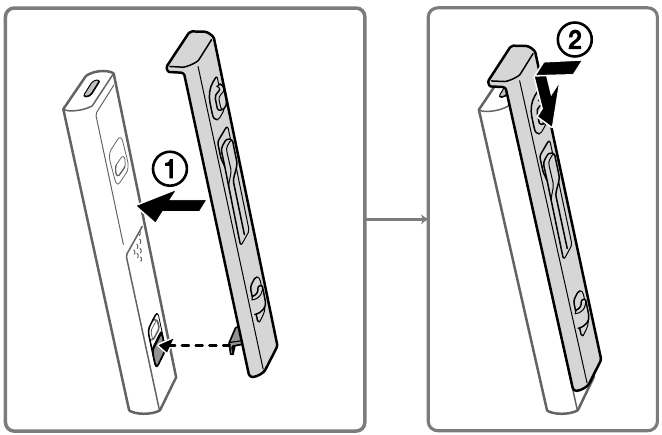 Sony - RMT-NWS20 - Si të vendosni bashkëngjitjen e kabllit Si të vendosni bashkëngjitjen e kabllit