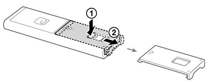 Sony - RMT-NWS20 - Zëvendësimi i baterisë - Hapi 1 Zëvendësimi i baterisë - Hapi 1