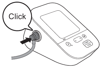 Omron - 5 Series - Rankovės uždėjimo pastaba - 1 žingsnis Rankovės uždėjimo pastaba - 1 žingsnis