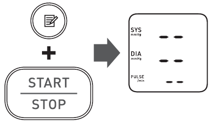 Omron - 5 Series - Visų atmintyje saugomų rodmenų ištrynimas - 2 žingsnis Visų atmintyje saugomų rodmenų ištrynimas - 2 žingsnis