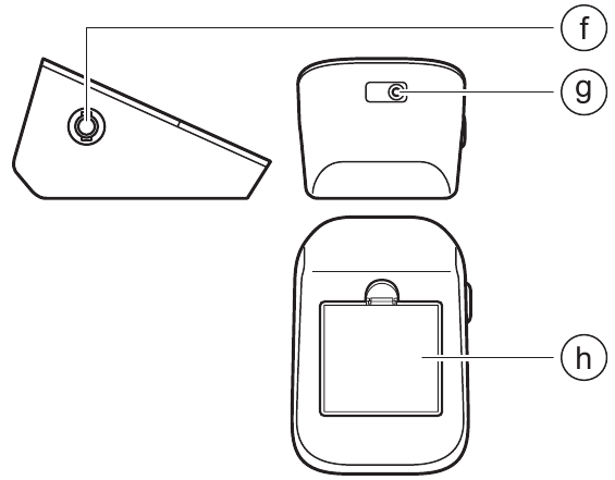 Omron - 5 Series - Kairė pusė, galinė ir apatinė monitoriaus pusės Kairė pusė, galinė ir apatinė monitoriaus pusės