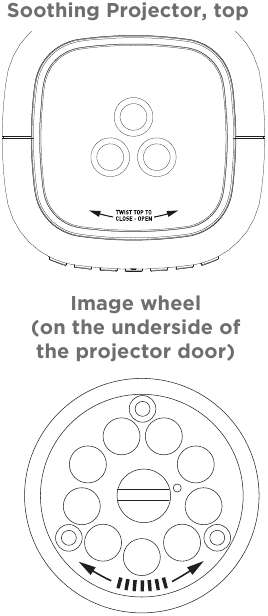 Project Nursery - Soothing Projector - Changing Projector Images Kubadilisha Picha za Projecta