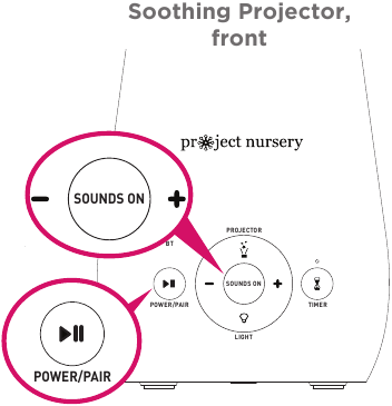 Project Nursery - Soothing Projector - Playing Built-in Sounds Kucheza Sauti Zilizojengwa Ndani