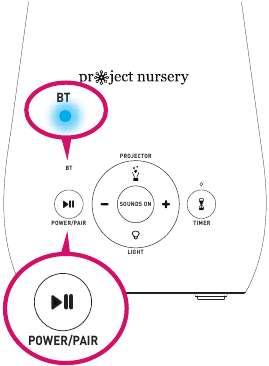Project Nursery - Soothing Projector - Turn on Washa