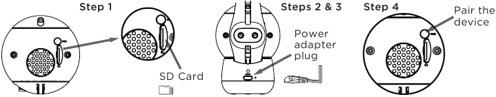 Motorola - PEEKABOO - Aansluiten op de stroomvoorziening Aansluiten op de stroomvoorziening