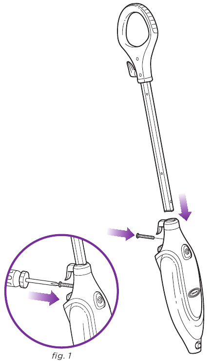 Shark - PRO STEAM POCKET S3601 - ASSEMBLAGE Étape 1 ASSEMBLAGE Étape 1