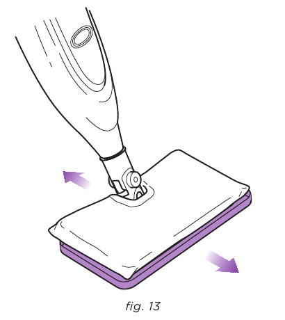 Shark - PRO STEAM POCKET S3601 - Utilisation de votre glisseur à tapis Étape 2 Utilisation de votre glisseur à tapis Étape 2