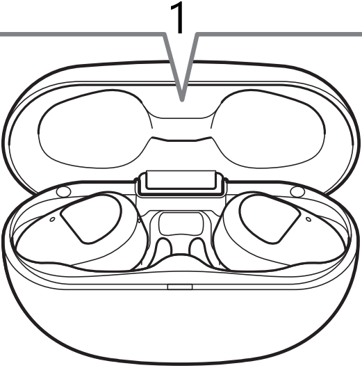 Sony - WF-SP800N - Vendndodhja e etiketës Vendndodhja e etiketës