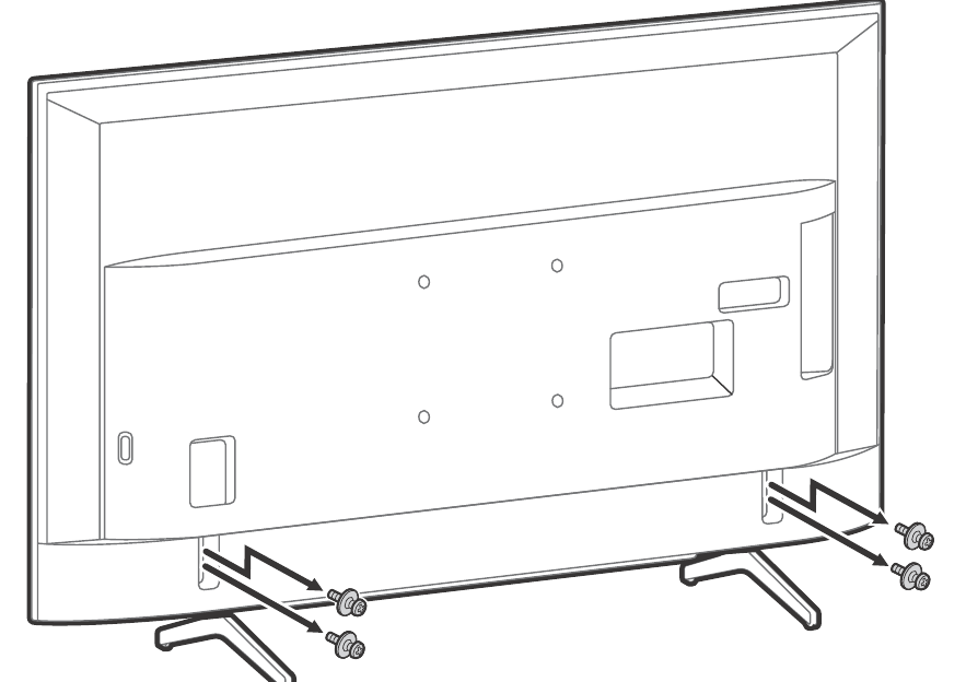 Sony - BRAVIA KD-75X75CH - Odłączanie podstawy stołowej od telewizora KD-55X75CH Odłączanie podstawy stołowej od telewizora KD-55X75CH