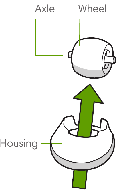 iRobot - Roomba j7 - Kusafisha Gurudumu la Mbele la Caster Hatua ya 2 Kusafisha Gurudumu la Mbele la Caster Hatua ya 2