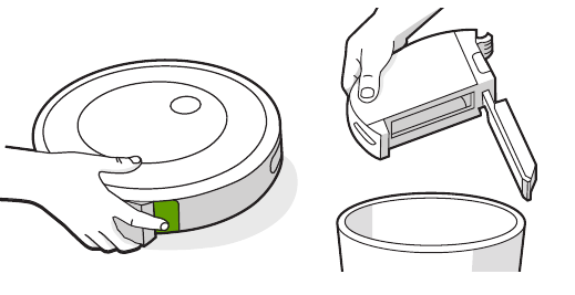 iRobot - Roomba j7+ - Limpieza de los sensores de depósito lleno Paso 1 Limpieza de los sensores de depósito lleno Paso 1