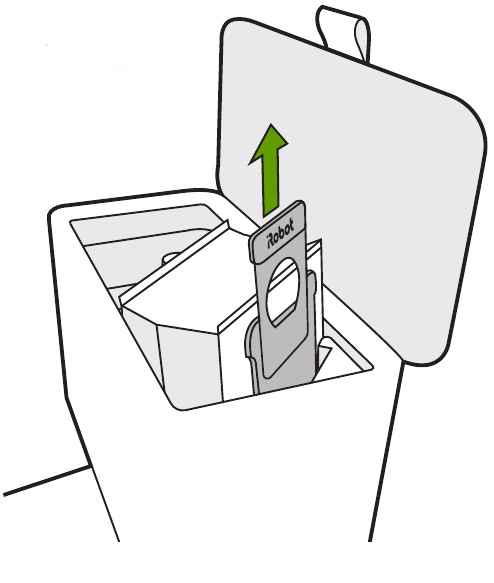 iRobot - Roomba j7+ - Sustitución de la bolsa Paso 2 Sustitución de la bolsa Paso 2