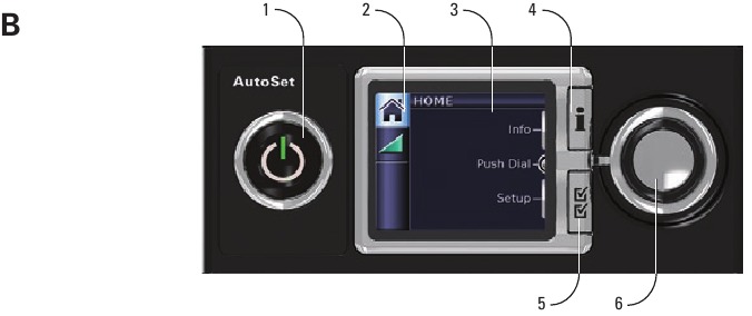 ResMed - AutoSet S9 Series - Panel de control Panel de control