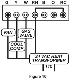 LUX - TX1500b Series - TYPICAL COOLING AND HEATING SYSTEM (4-WIRE) TYPICAL COOLING AND HEATING SYSTEM (4-WIRE)