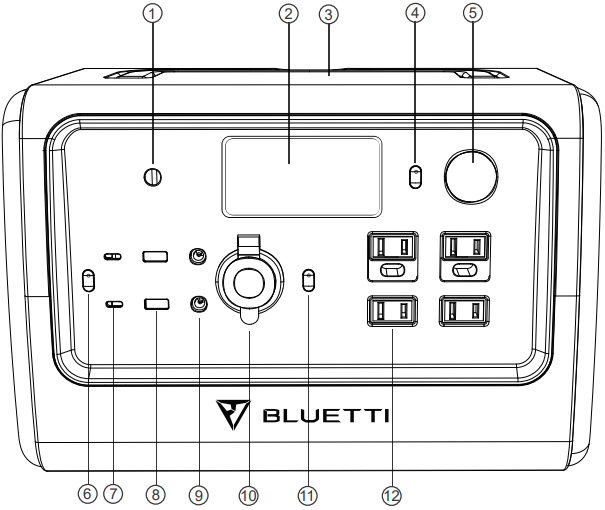 Bluetti - EB70 716Wh - Peças Peças