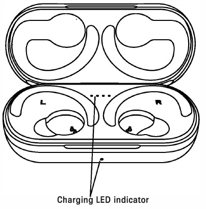 Heyday - Écouteurs de sport sans fil 06 - Voyant LED de charge Voyant LED de charge