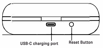 Heyday - Écouteurs de sport sans fil 06 - Port de charge et bouton de réinitialisation Port de charge et bouton de réinitialisation
