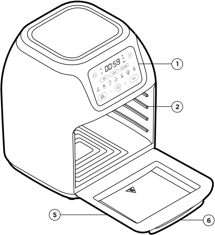 Chefman - Air Fryer+ RJ38-10-RDO-V2 - Ерекшеліктер Ерекшеліктер