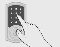 Kwikset - Smartcode 916 - Masterkod yoqilganda foydalanuvchi kodlarini qo'shish 3-qadam Masterkod yoqilganda foydalanuvchi kodlarini qo'shish 3-qadam