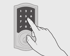 Kwikset - Smartcode 916 - Masterkod yoqilganda bitta foydalanuvchi kodini o'chirish 6-qadam Masterkod yoqilganda bitta foydalanuvchi kodini o'chirish 6-qadam