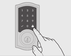 Kwikset - Smartcode 916 - Masterkod yoqilganda bitta foydalanuvchi kodini o'chirish 9-qadam Masterkod yoqilganda bitta foydalanuvchi kodini o'chirish 9-qadam