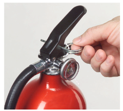 First Alert - FE3A40GR - Break Seal and Pull Out the Safety Pin Pretrgajte tesnilo in izvlecite varnostni zatič