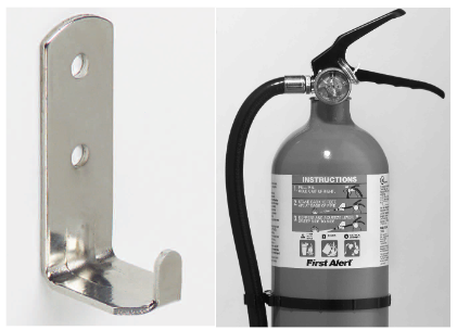 First Alert - FE3A40GR - Namestitev s stenskim kavljem Namestitev s stenskim kavljem