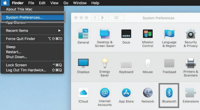 Onn - 100027829 - Koble til via Bluetooth i Mac Trinn 1 Koble til via Bluetooth i Mac Trinn 1
