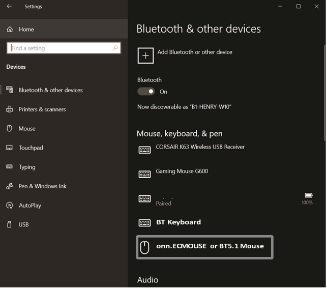 Onn - 100027829 - Koble til via Bluetooth i Windows Trinn 6 Koble til via Bluetooth i Windows Trinn 6