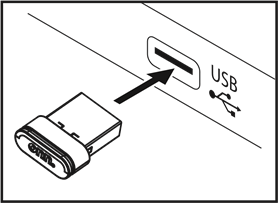 Onn - 100027829 - Koble til via USB Nano-mottaker Koble til via USB Nano-mottaker