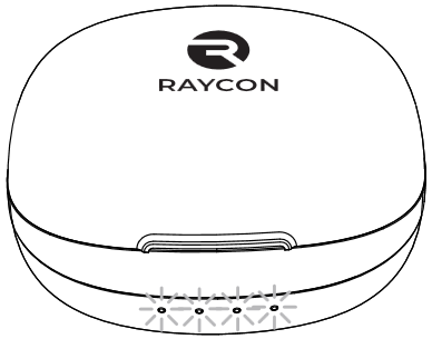 Raycon - The Fitness Earbuds - Зареждане на капсулата Стъпка 2 Зареждане на капсулата Стъпка 2
