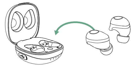 Raycon - The Fitness Earbuds - Зареждане на слушалките Стъпка 1 Зареждане на слушалките Стъпка 1