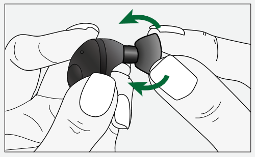 Raycon - The Fitness Earbuds - HOW TO CHANGE GEL TIPS Step 3 КАК ДА СМЕНИТЕ ГЕЛ НАКРАЙНИЦИТЕ Стъпка 3