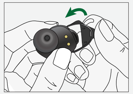 Raycon - The Fitness Earbuds - HOW TO CHANGE STABILIZERS Step 2 КАК ДА СМЕНИТЕ СТАБИЛИЗАТОРИТЕ Стъпка 2