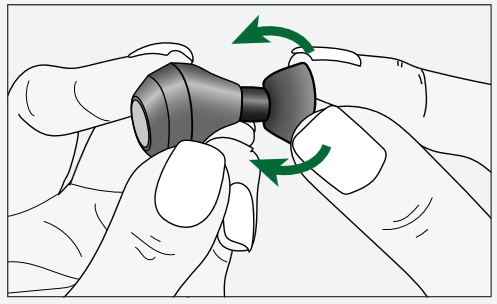Raycon - The Everyday Earbuds - HOW TO CHANGE GEL TIPS Step 3 HOW TO CHANGE GEL TIPS Step 3
