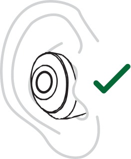 Raycon - The Everyday Earbuds - THE PERFECT FIT SHOULD LOOK LIKE THIS Step 3 THE PERFECT FIT SHOULD LOOK LIKE THIS Step 3