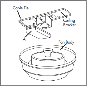 Hunter - 99373 - Installation du récepteur Variante 4 Installation du récepteur Variante 4