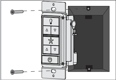 Hunter - 99373 - Installation de la commande murale Installation de la commande murale