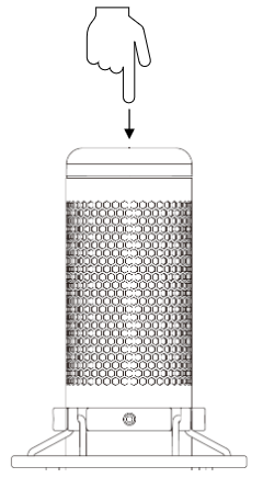 HYPERX - QuadCast HX-MICQC-BK - Отключение микрофона Отключение микрофона