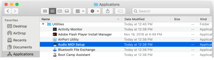 HYPERX - QuadCast S HMIQ1S-XX-RG/G - Mikrofonin valvonnan hallinta macOS:ssä, vaihe 1 Mikrofonin valvonnan hallinta macOS:ssä, vaihe 1