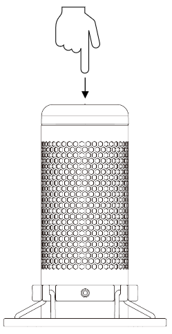 HYPERX - QuadCast S HMIQ1S-XX-RG/G - Mikrofonin mykistäminen Mikrofonin mykistäminen