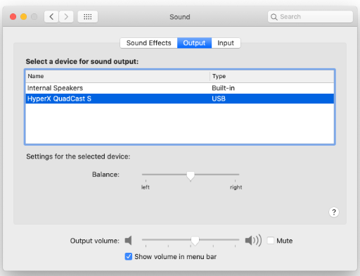 HYPERX - QuadCast S HMIQ1S-XX-RG/G - Käyttö macOS:n kanssa, vaihe 2 Käyttö macOS:n kanssa, vaihe 2