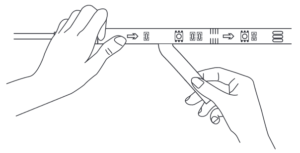 Govee - H613D - O'rnatish bosqichlari 2-bosqich O'rnatish bosqichlari 2-bosqich