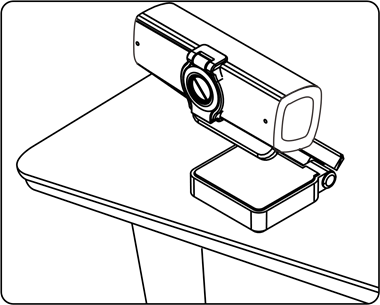 Amcrest - AWC195-B - Penempatan pada Permukaan Datar Penempatan pada Permukaan Datar