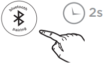 iHome - POWERCLOCK iBT235 - Emparelhamento manual Etapa 1 Emparelhamento manual Etapa 1