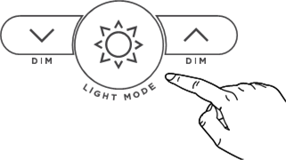 iHome - POWERCLOCK GLOW iBT295 - Taste für Lichtmodus Taste für Lichtmodus
