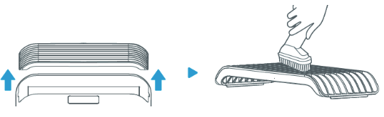 TaoTronics - TT-AP003 - Air Inlet Grill Step 1 Grila e Hyrjes së Ajrit Hapi 1