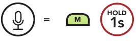 Sena - 50S - Enable/Disable the Microphone Enable/Disable the Microphone