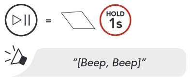 Sena - 50R - Wiedergabe/Pause Wiedergabe/Pause